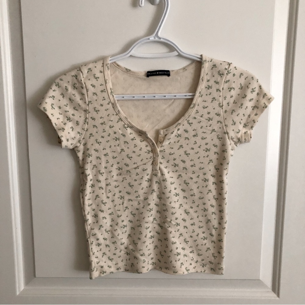 Brandy Melville Flowers Top